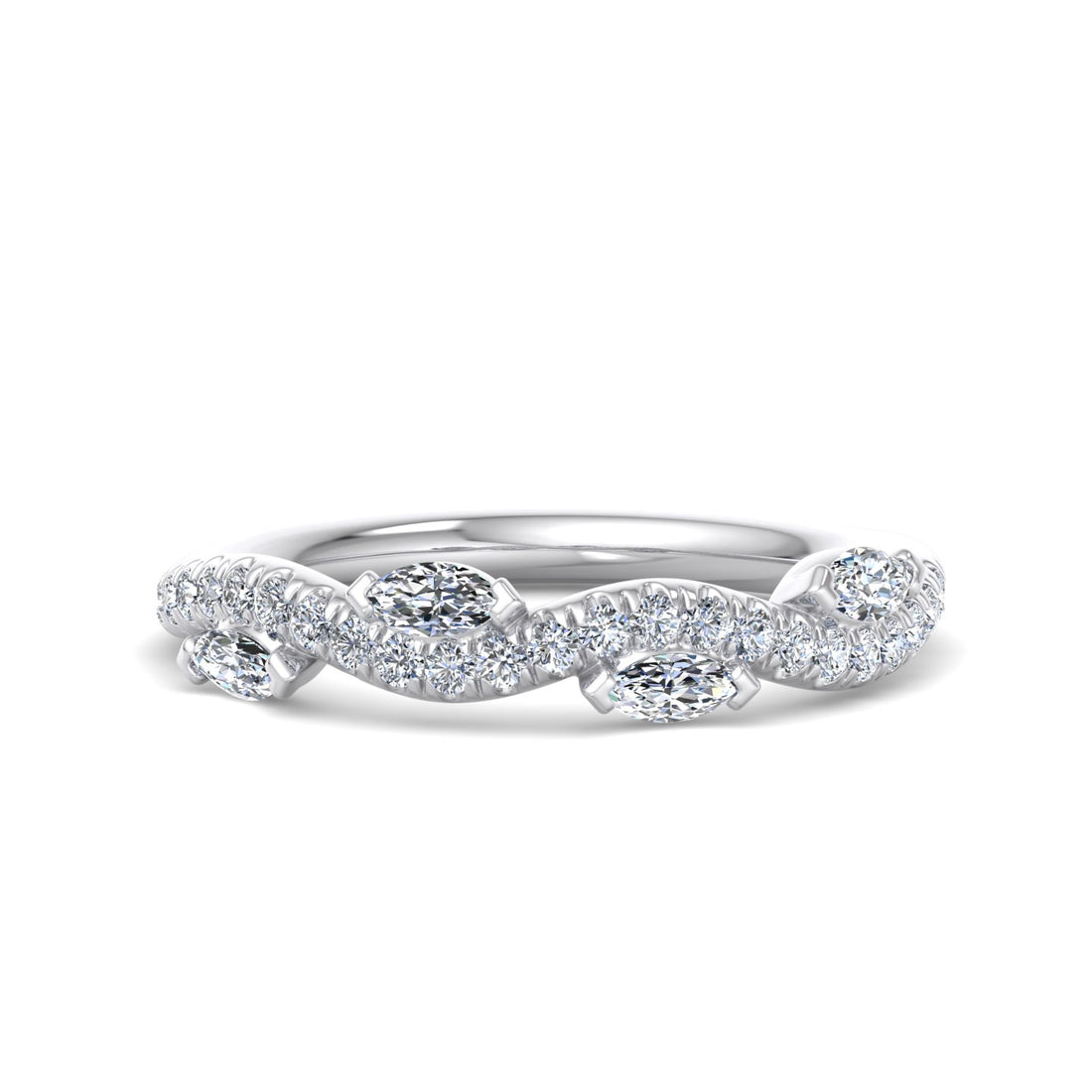 Interlocking Diamond Ring - Krishnashray