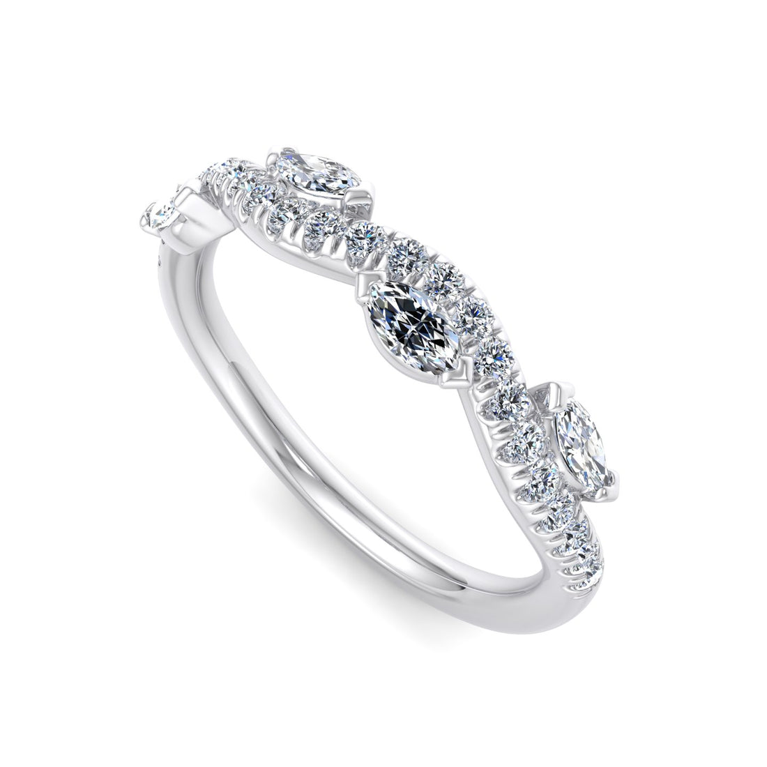 Interlocking Diamond Ring - Krishnashray