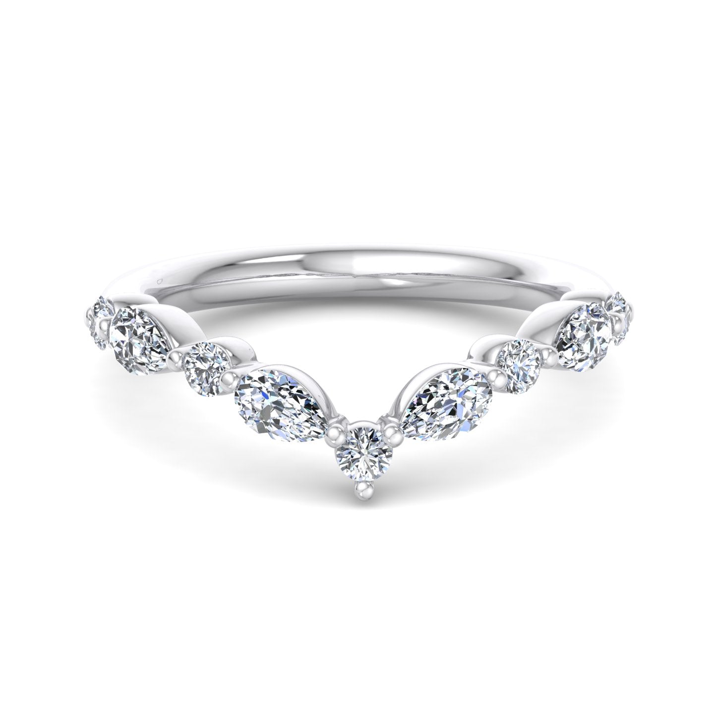 Diamond Wishbone Ring - Krishnashray