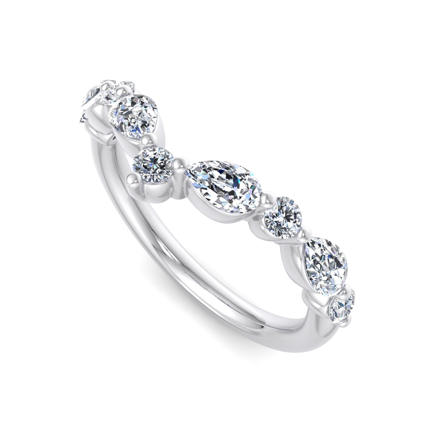 Diamond Wishbone Ring - Krishnashray