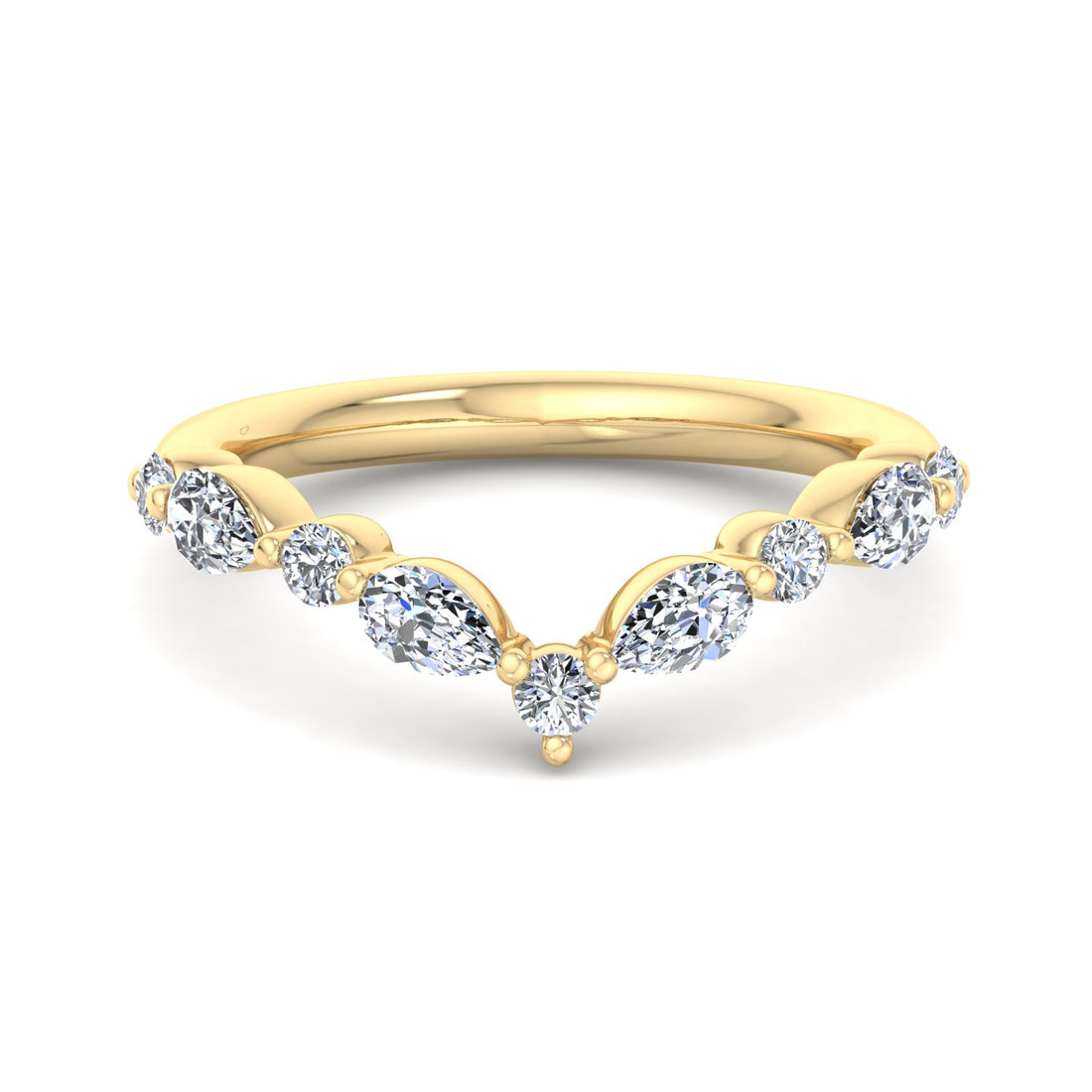 Diamond Wishbone Ring - Krishnashray