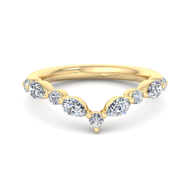 Diamond Wishbone Ring - Krishnashray
