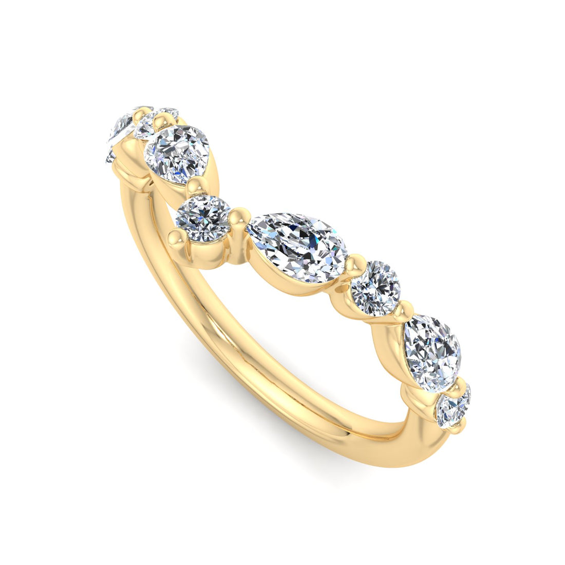 Diamond Wishbone Ring - Krishnashray