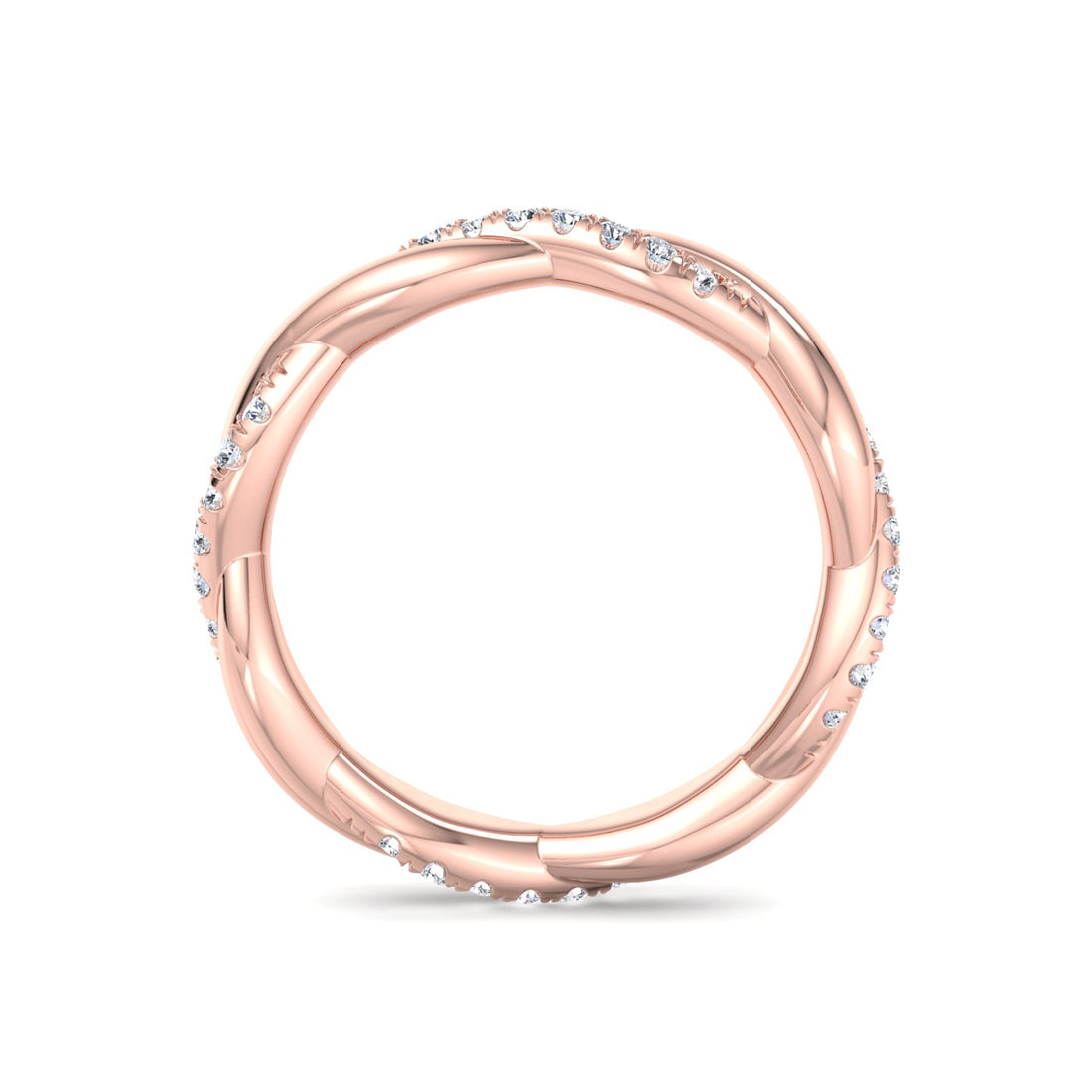 Minimalist engagement band with premium moissanite – Better than Bluestone Singapore