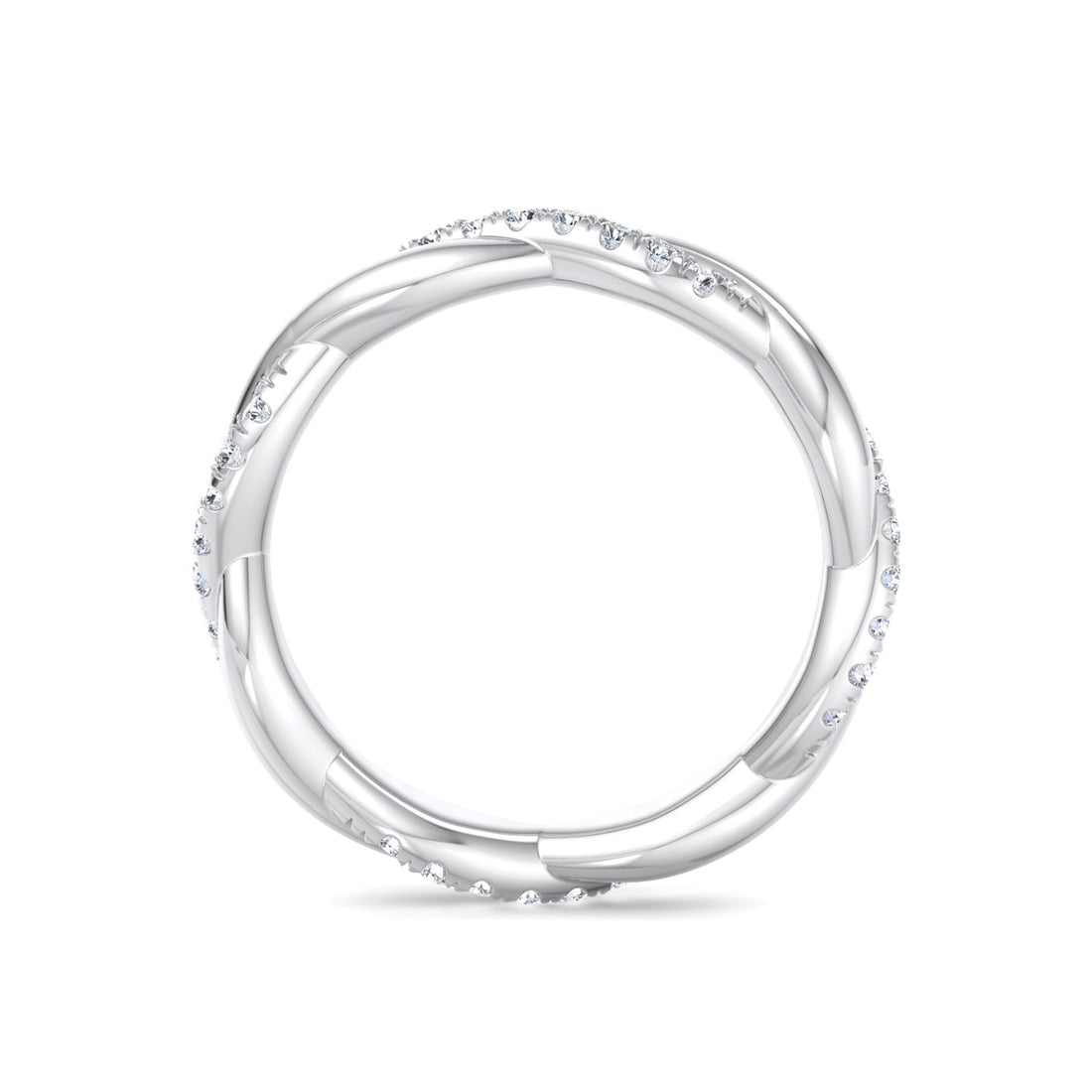 Minimalist engagement band with premium moissanite – Better than Bluestone Singapore