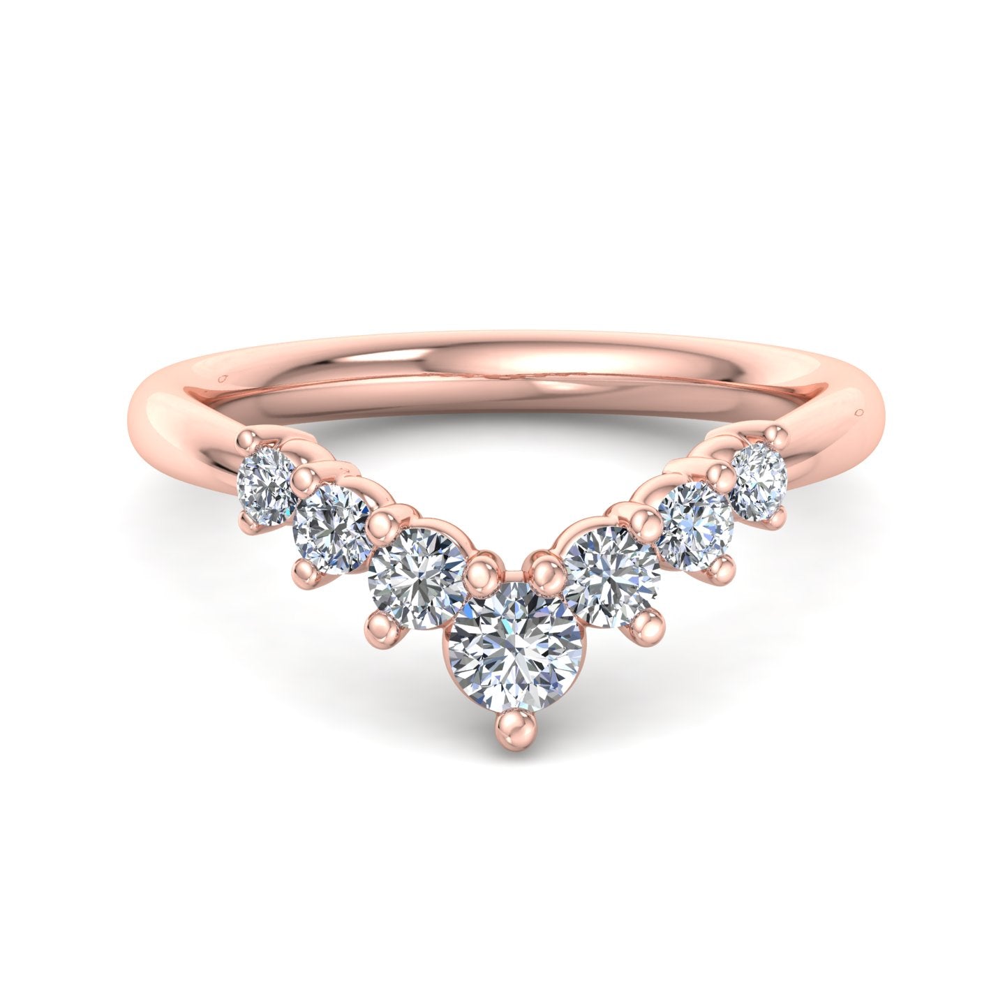 Diamond V-Shaped Ring - Krishnashray