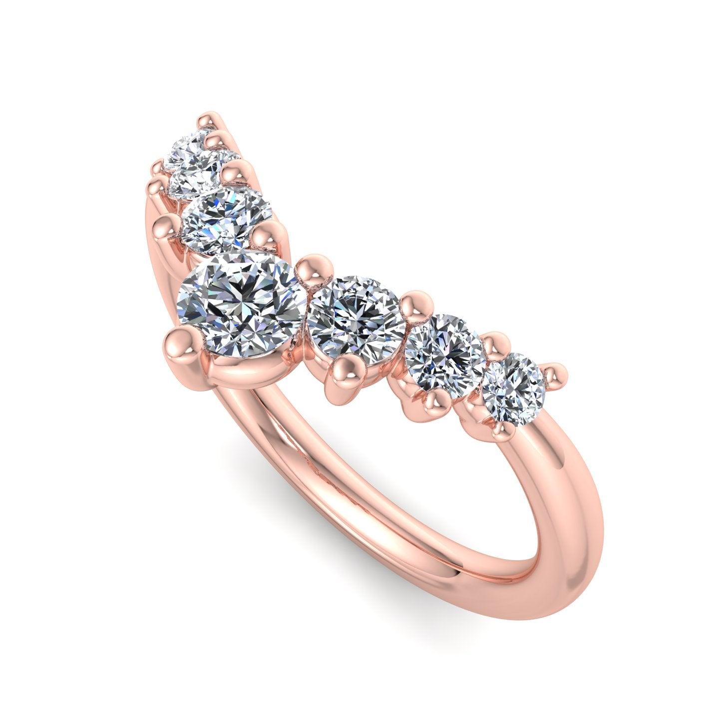 Diamond V-Shaped Ring - Krishnashray