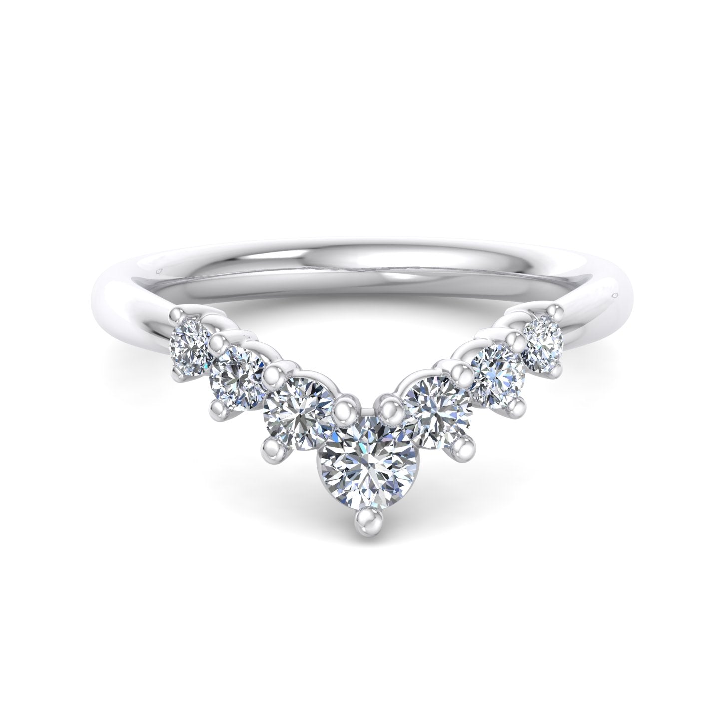 Diamond V-Shaped Ring - Krishnashray