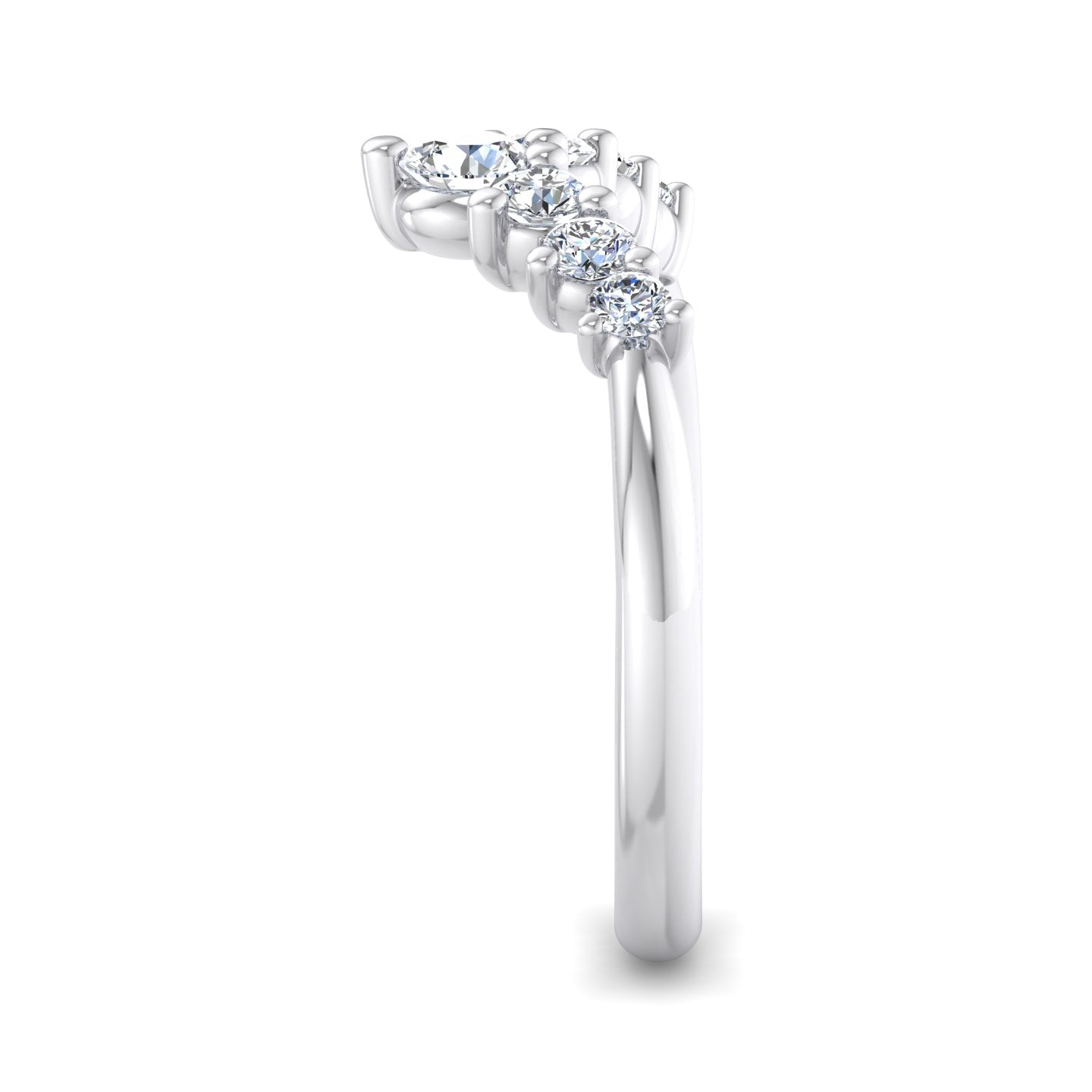 Diamond V-Shaped Ring - Krishnashray