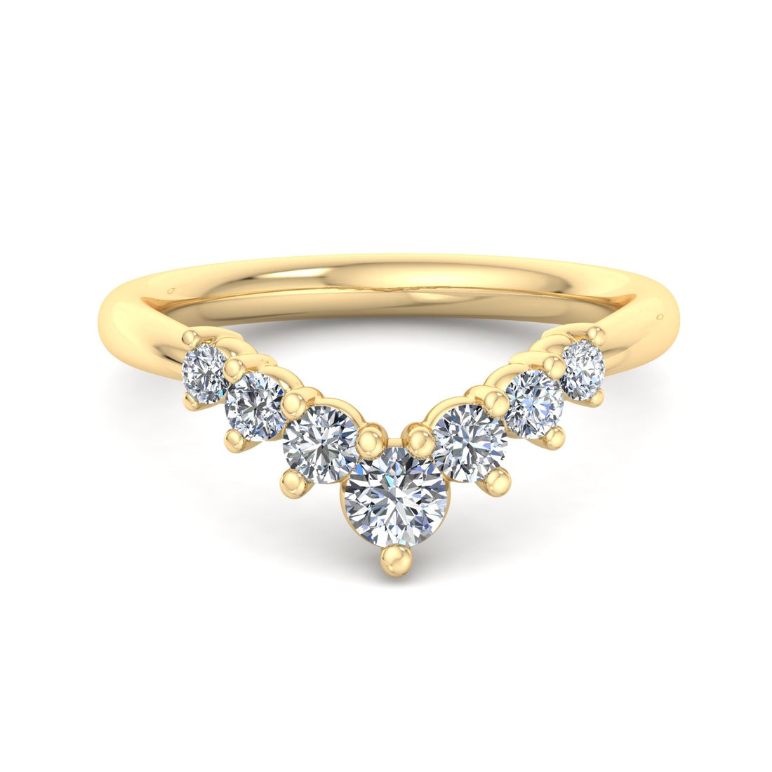 Diamond V-Shaped Ring - Krishnashray