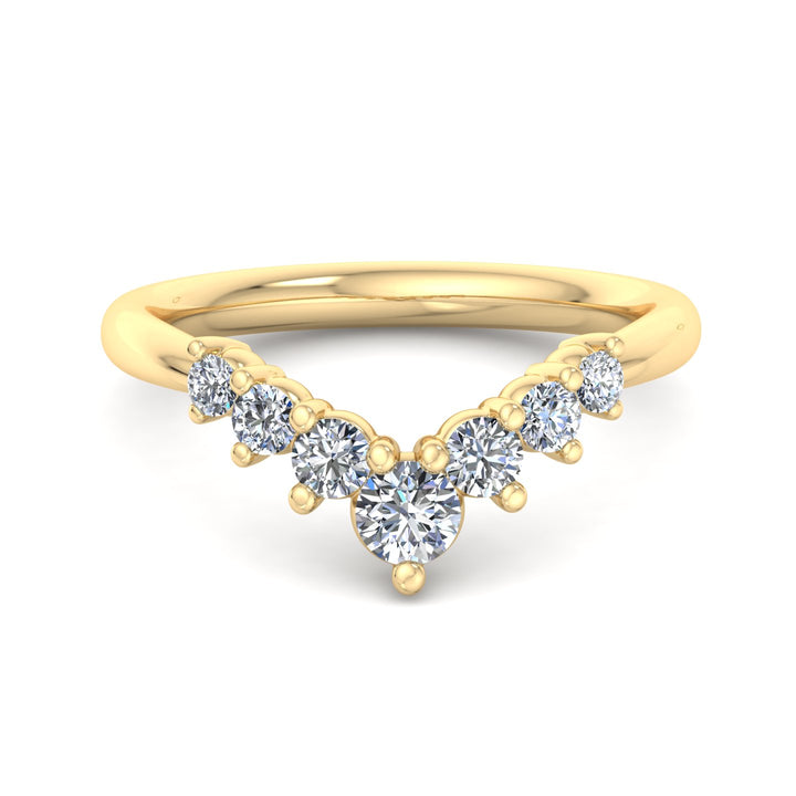 Diamond V-Shaped Ring - Krishnashray