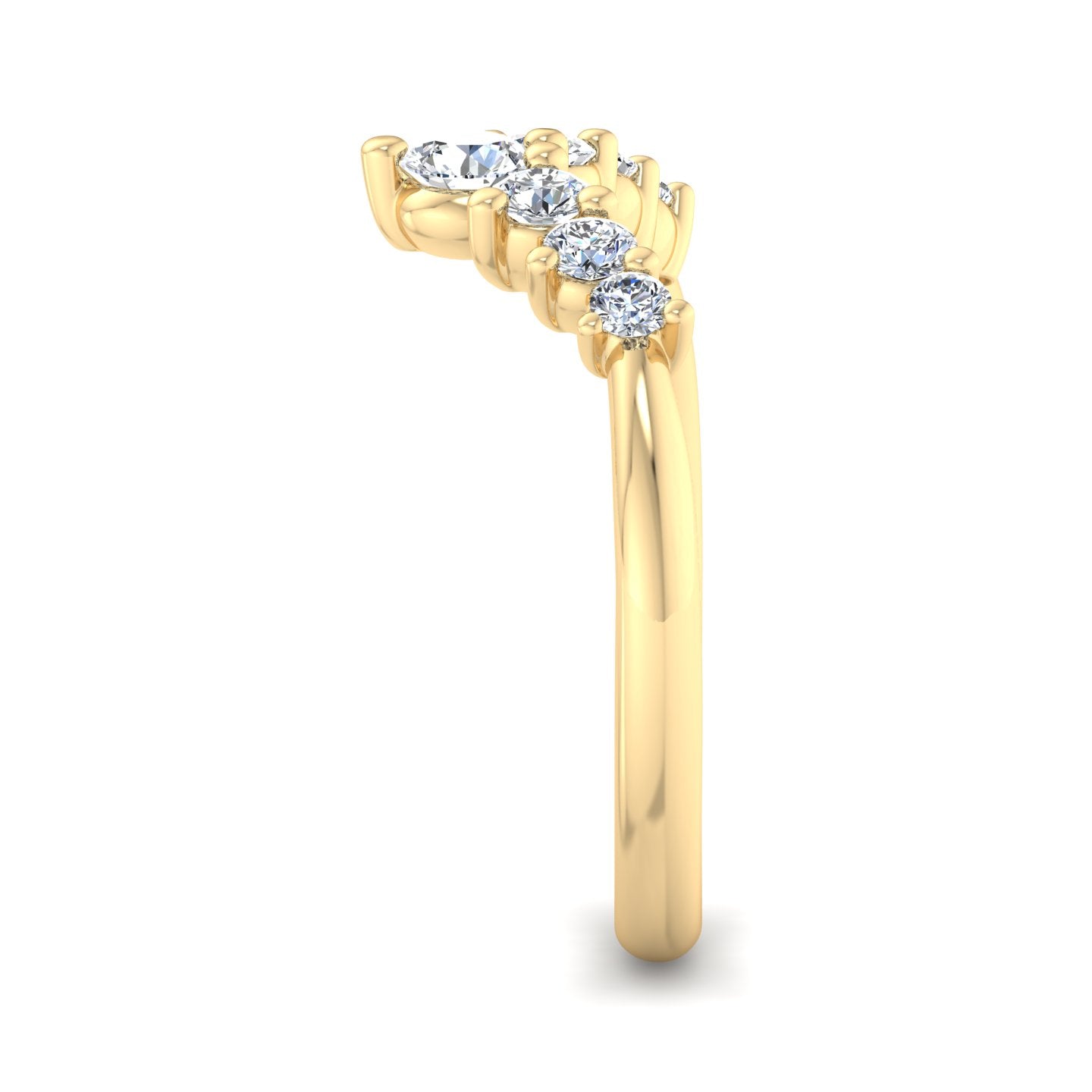 Diamond V-Shaped Ring - Krishnashray