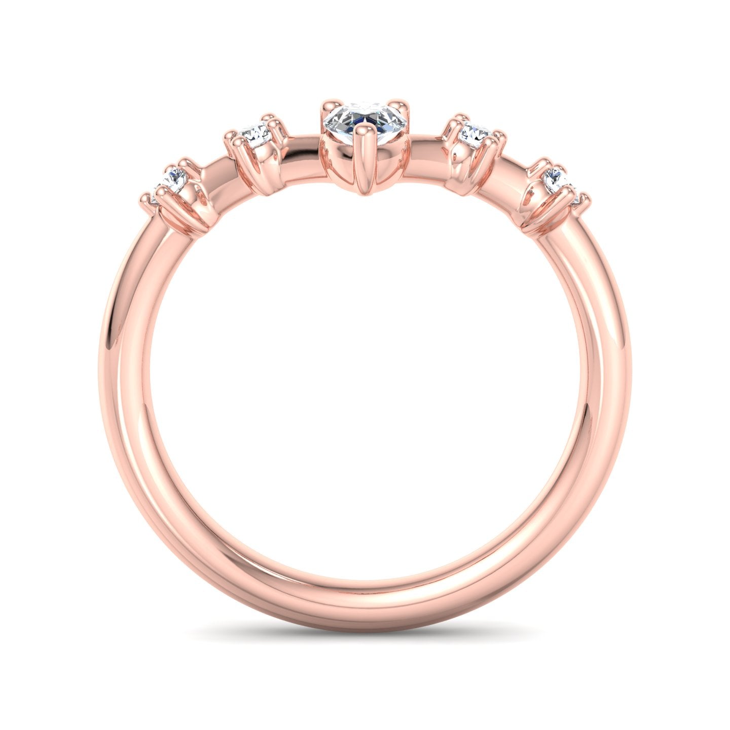 Tear Drop Diamond Ring - Krishnashray