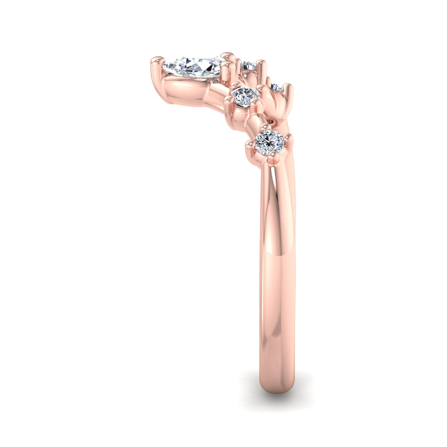 Tear Drop Diamond Ring - Krishnashray