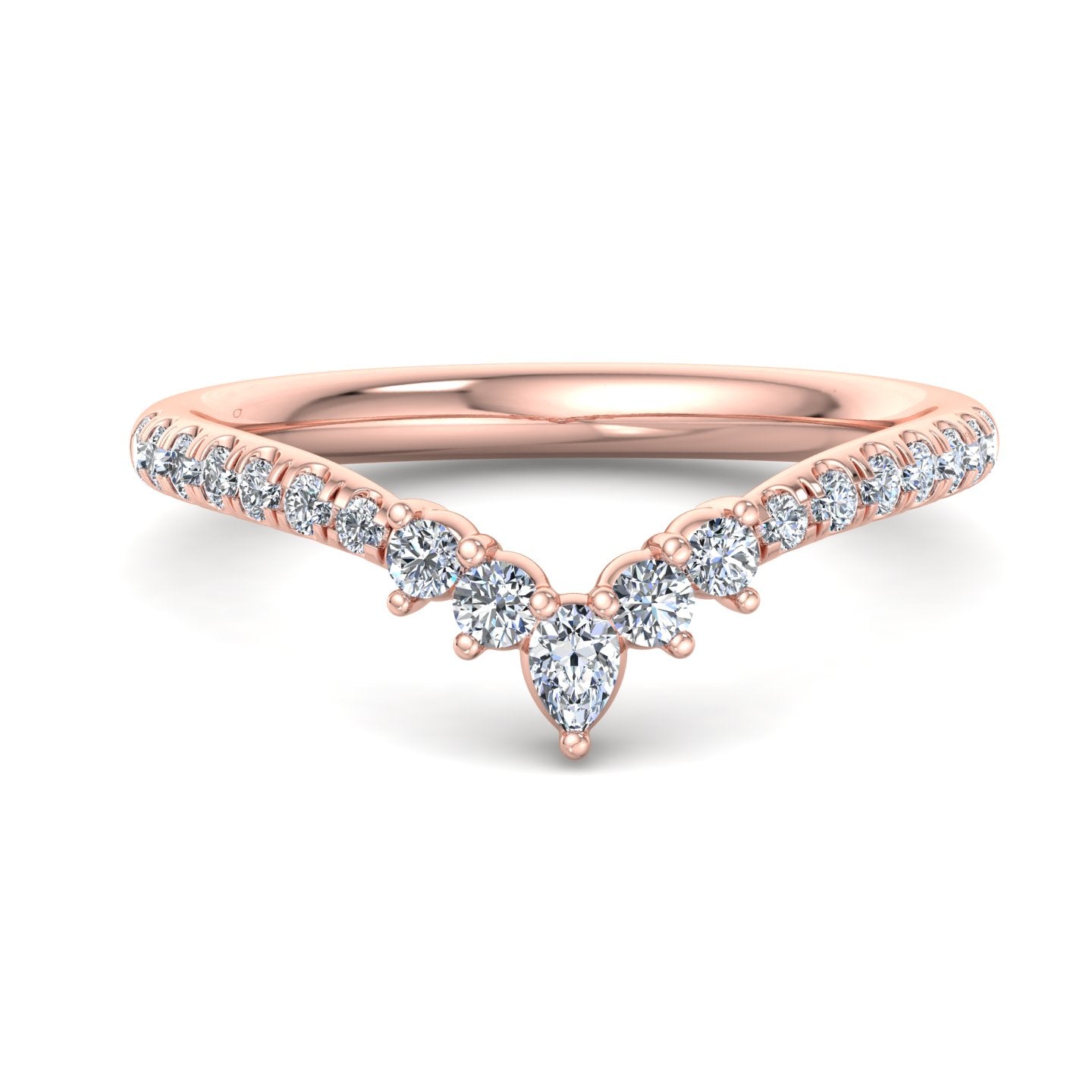 V-Shaped Diamond Ring - Krishnashray
