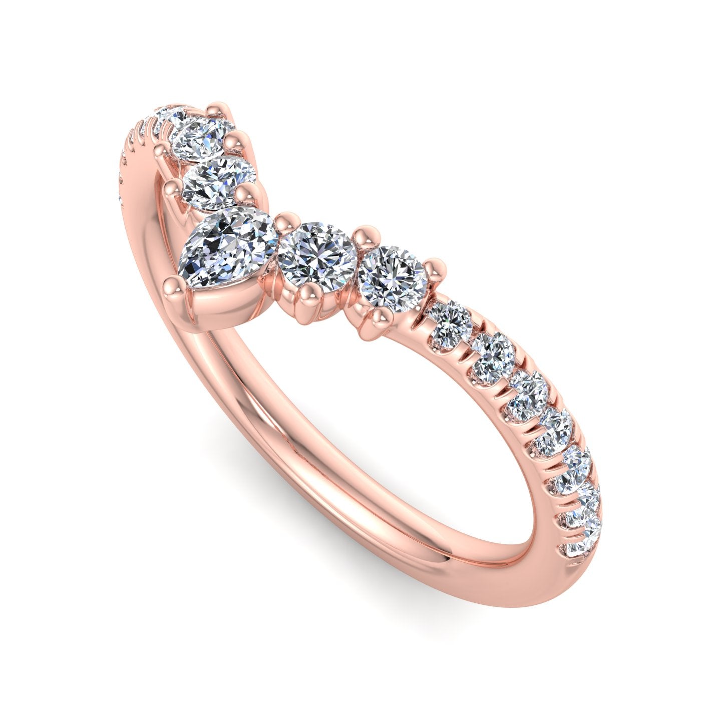 V-Shaped Diamond Ring - Krishnashray