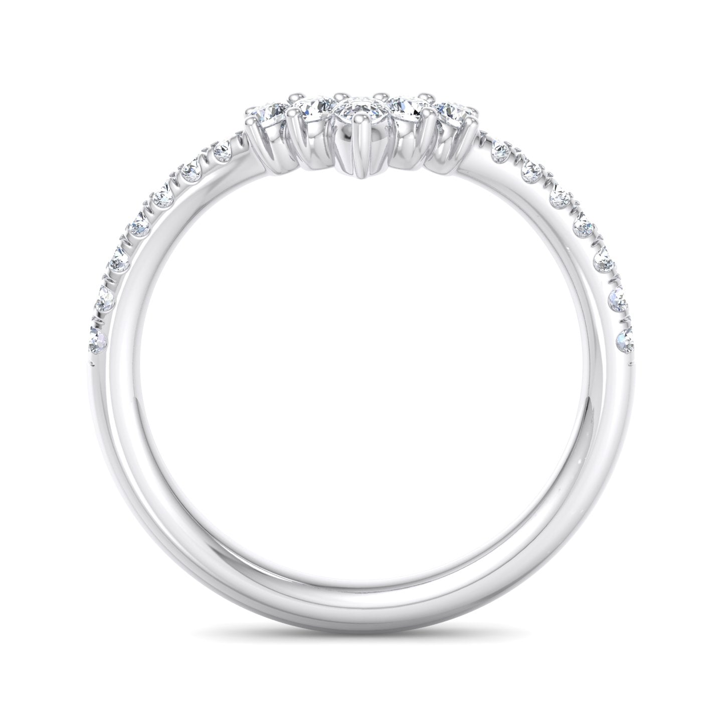 V-Shaped Diamond Ring - Krishnashray