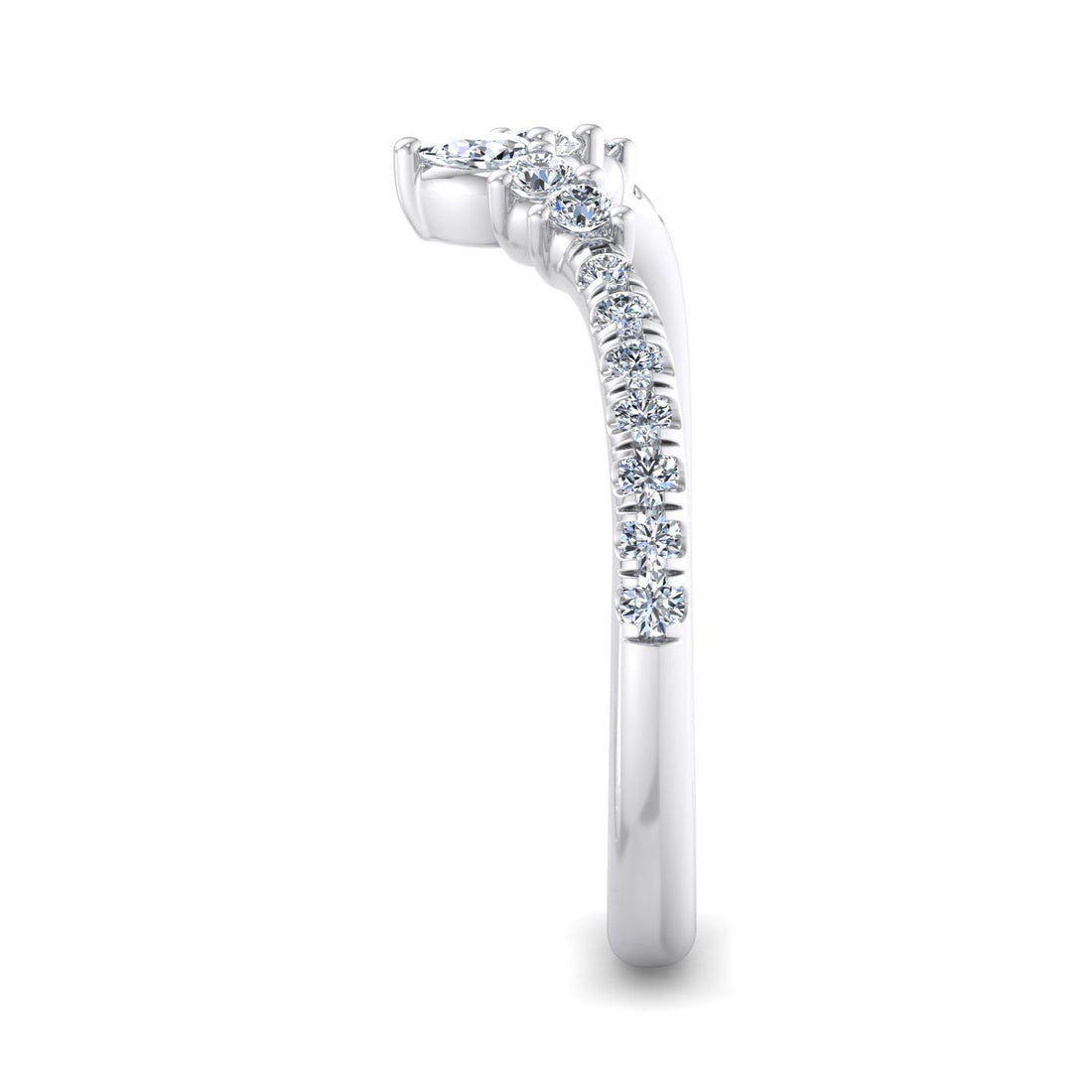 V-Shaped Diamond Ring - Krishnashray