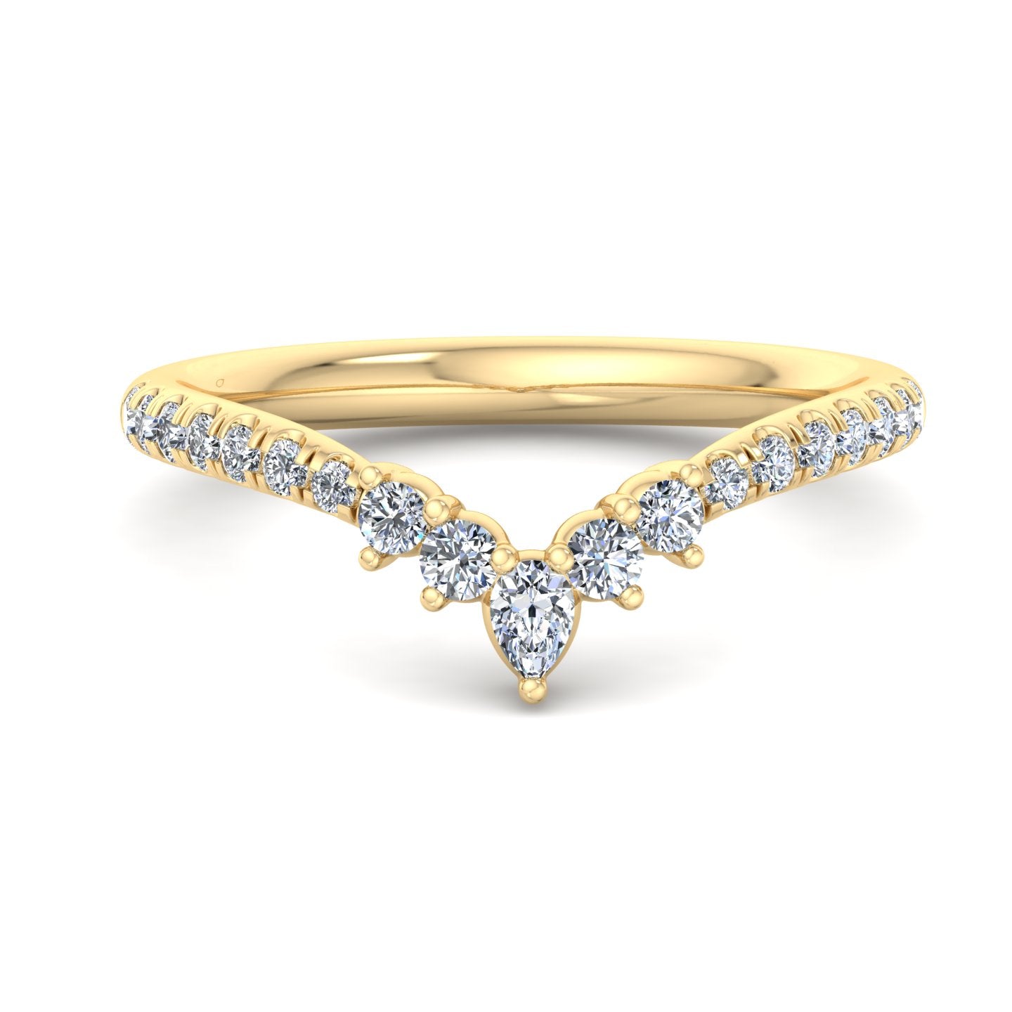 V-Shaped Diamond Ring - Krishnashray