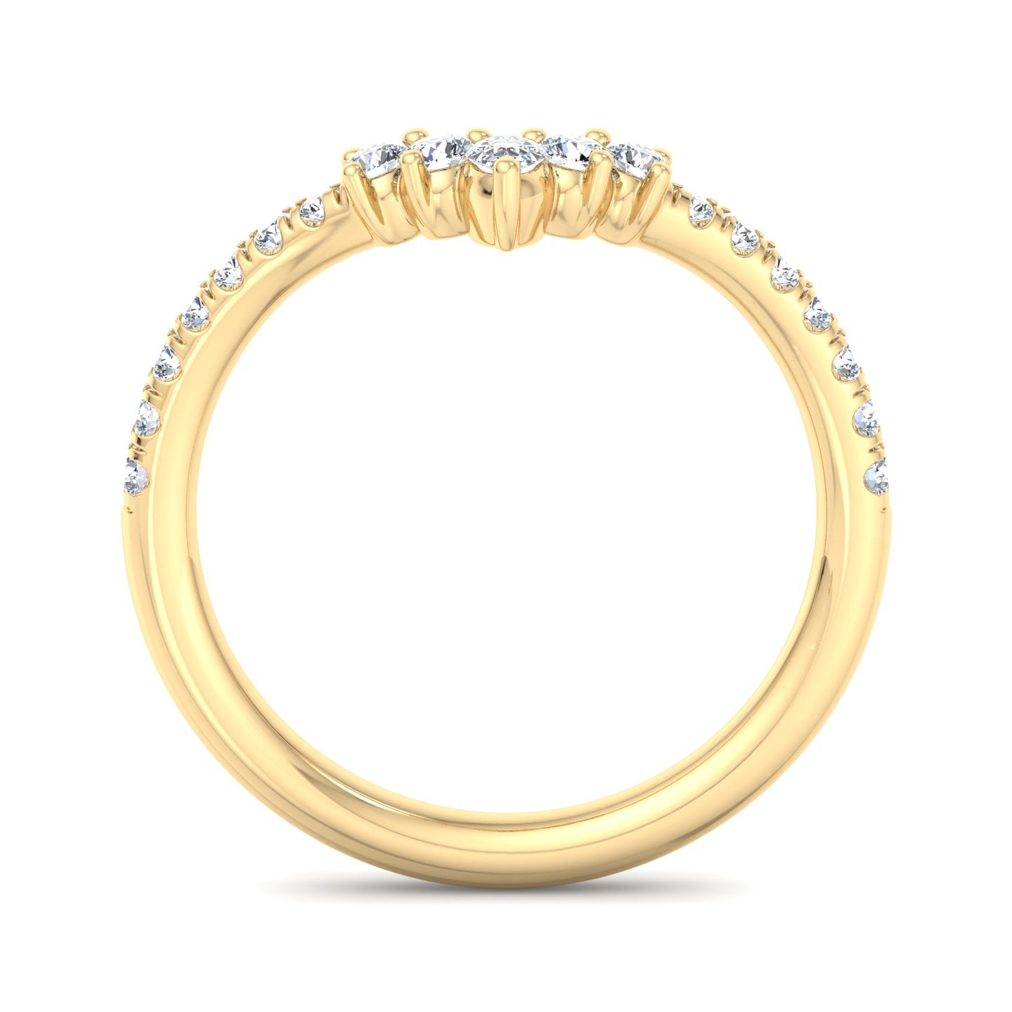V-Shaped Diamond Ring - Krishnashray