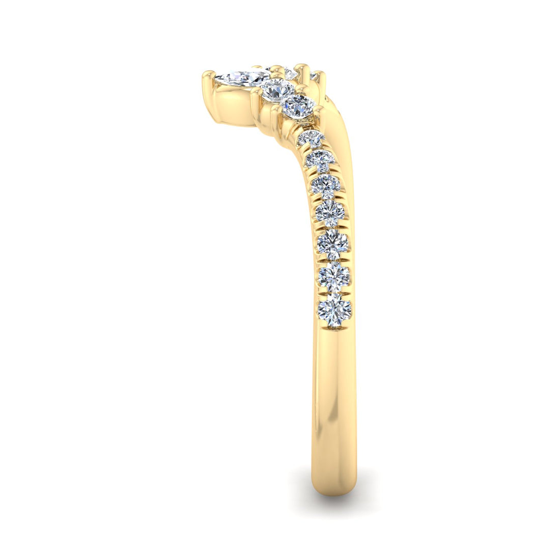 V-Shaped Diamond Ring - Krishnashray