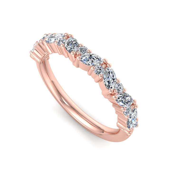 Marquise Diamond Eternity Band - Krishnashray