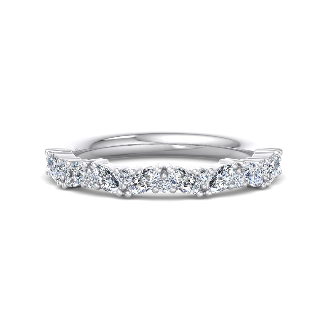 Marquise Diamond Eternity Band - Krishnashray