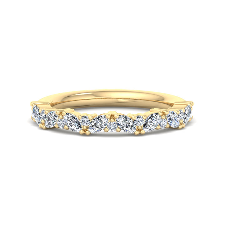 Marquise Diamond Eternity Band - Krishnashray