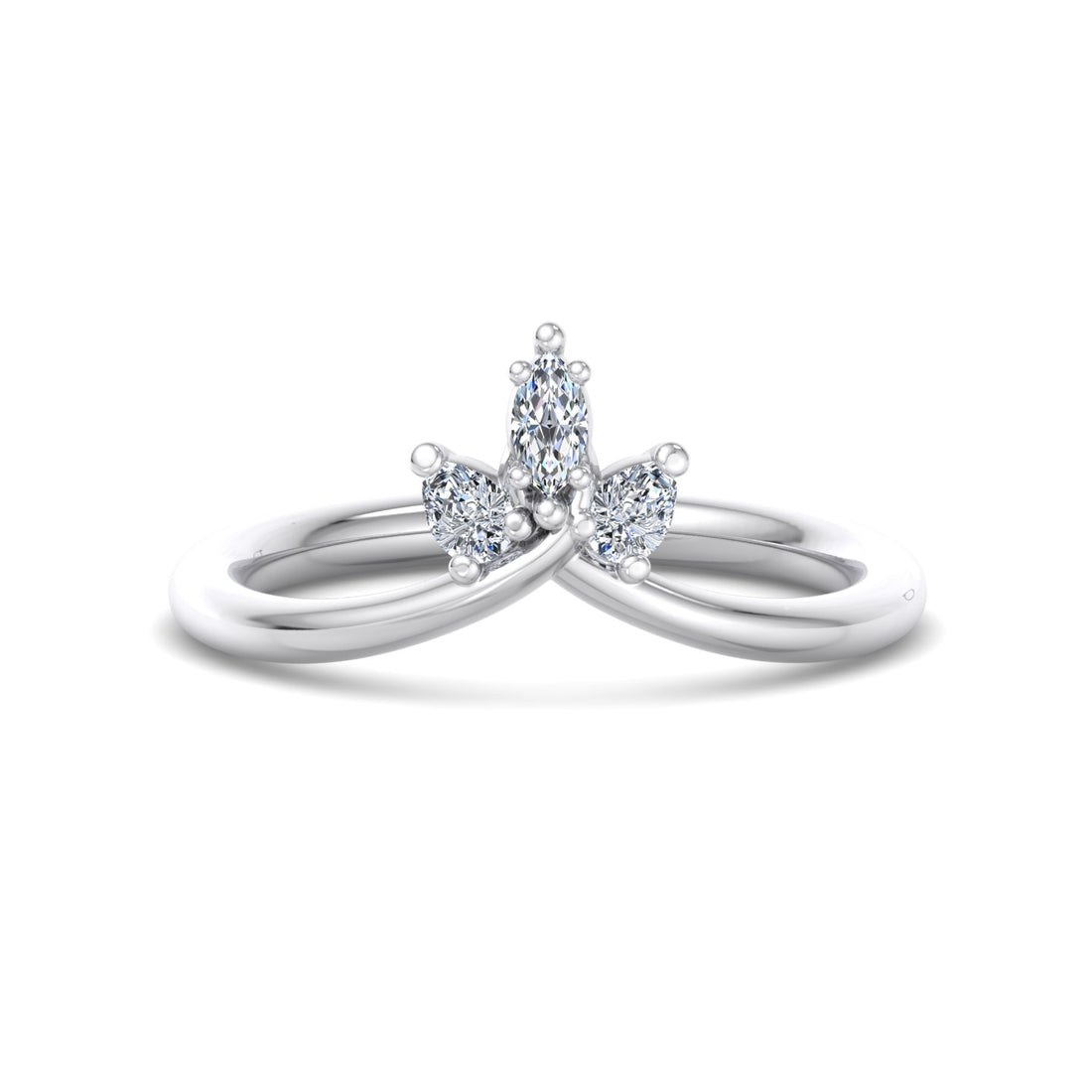 Contemporary bridal ring reminiscent of Marina Bay’s elite brands