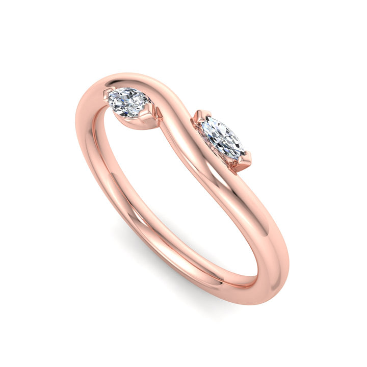 Crossover Diamond Ring - Krishnashray