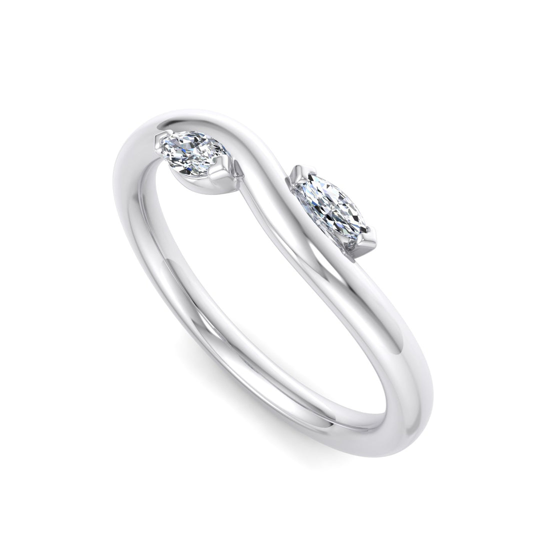 Crossover Diamond Ring - Krishnashray
