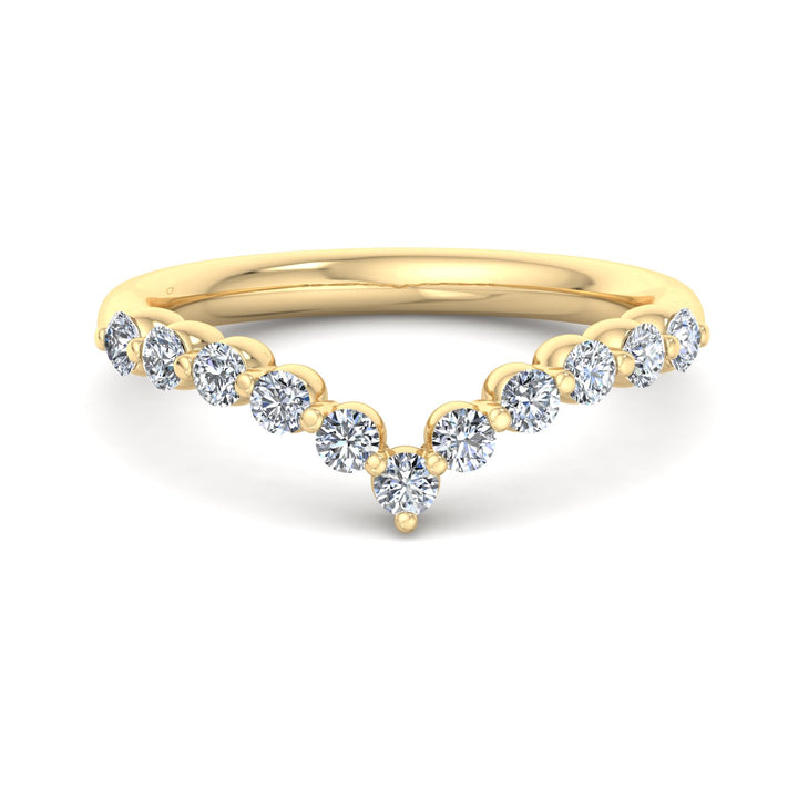 Diamond Wishbone Ring - Krishnashray