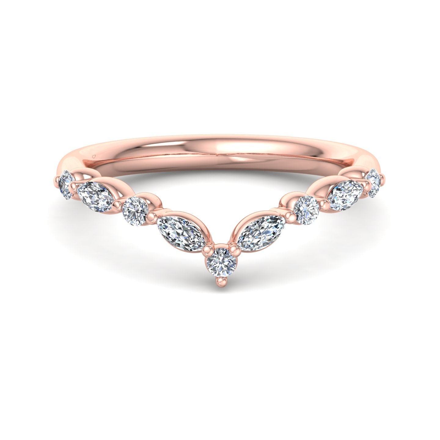 Diamond V-Shaped Ring - Krishnashray