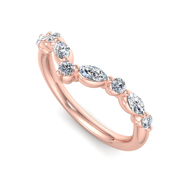 Diamond V-Shaped Ring - Krishnashray
