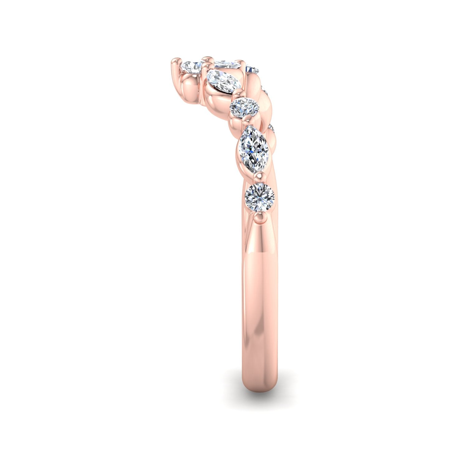 Diamond V-Shaped Ring - Krishnashray
