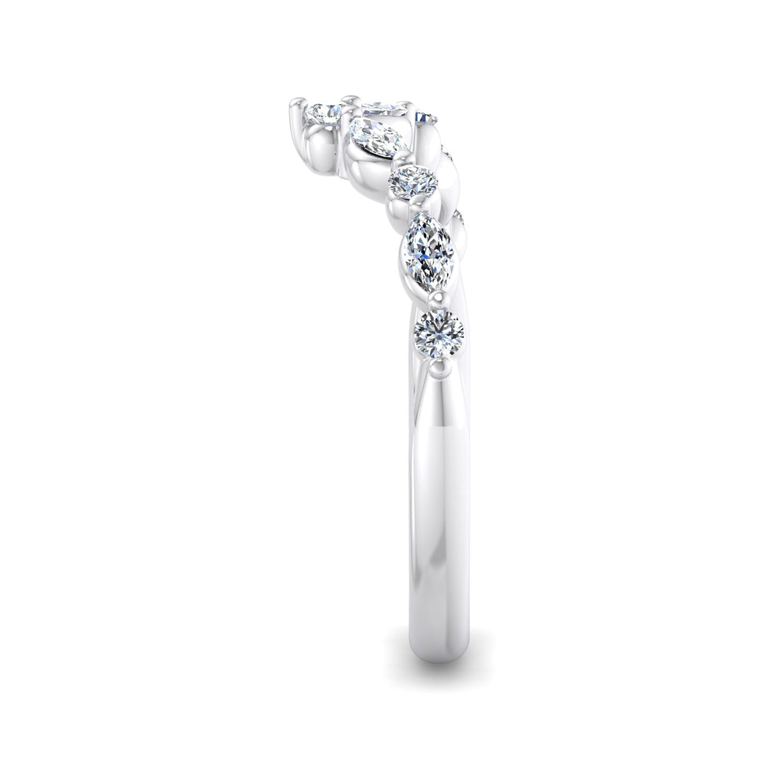 Diamond V-Shaped Ring - Krishnashray
