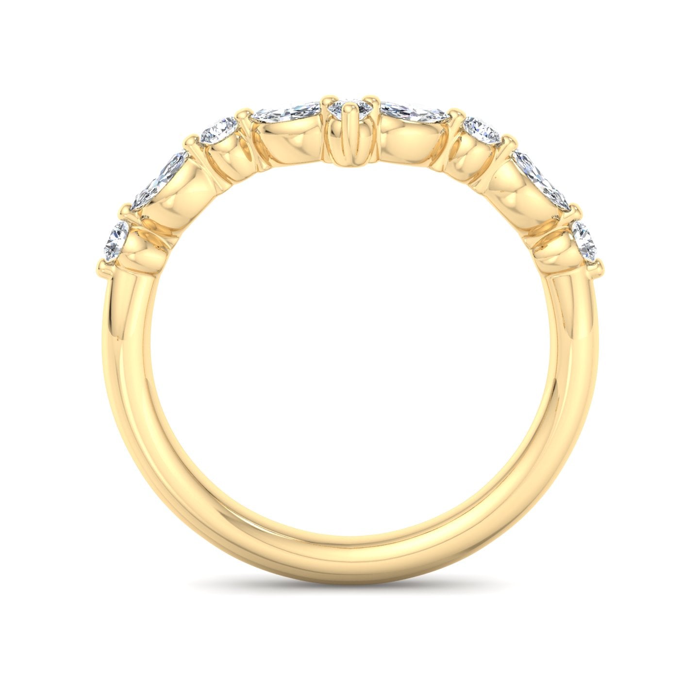 Diamond V-Shaped Ring - Krishnashray