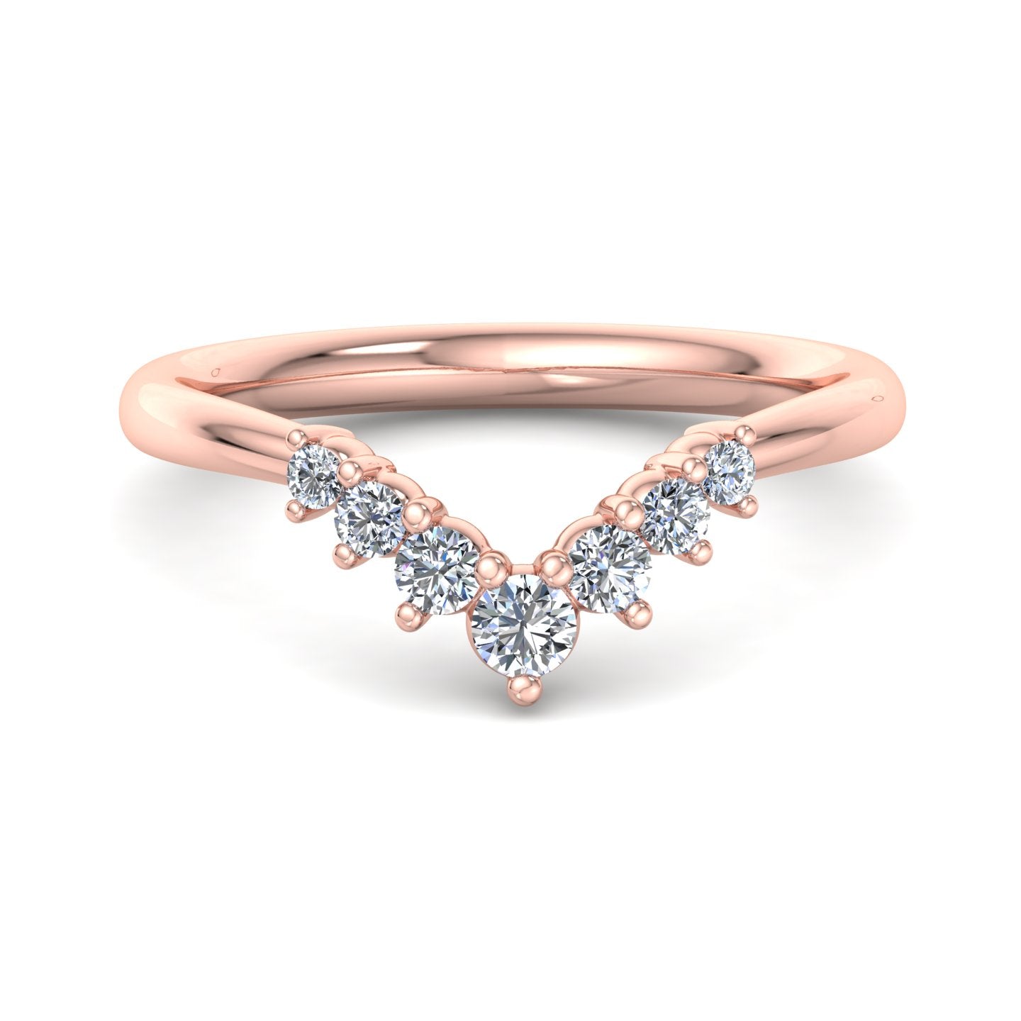 Diamond V-Shaped Ring - Krishnashray
