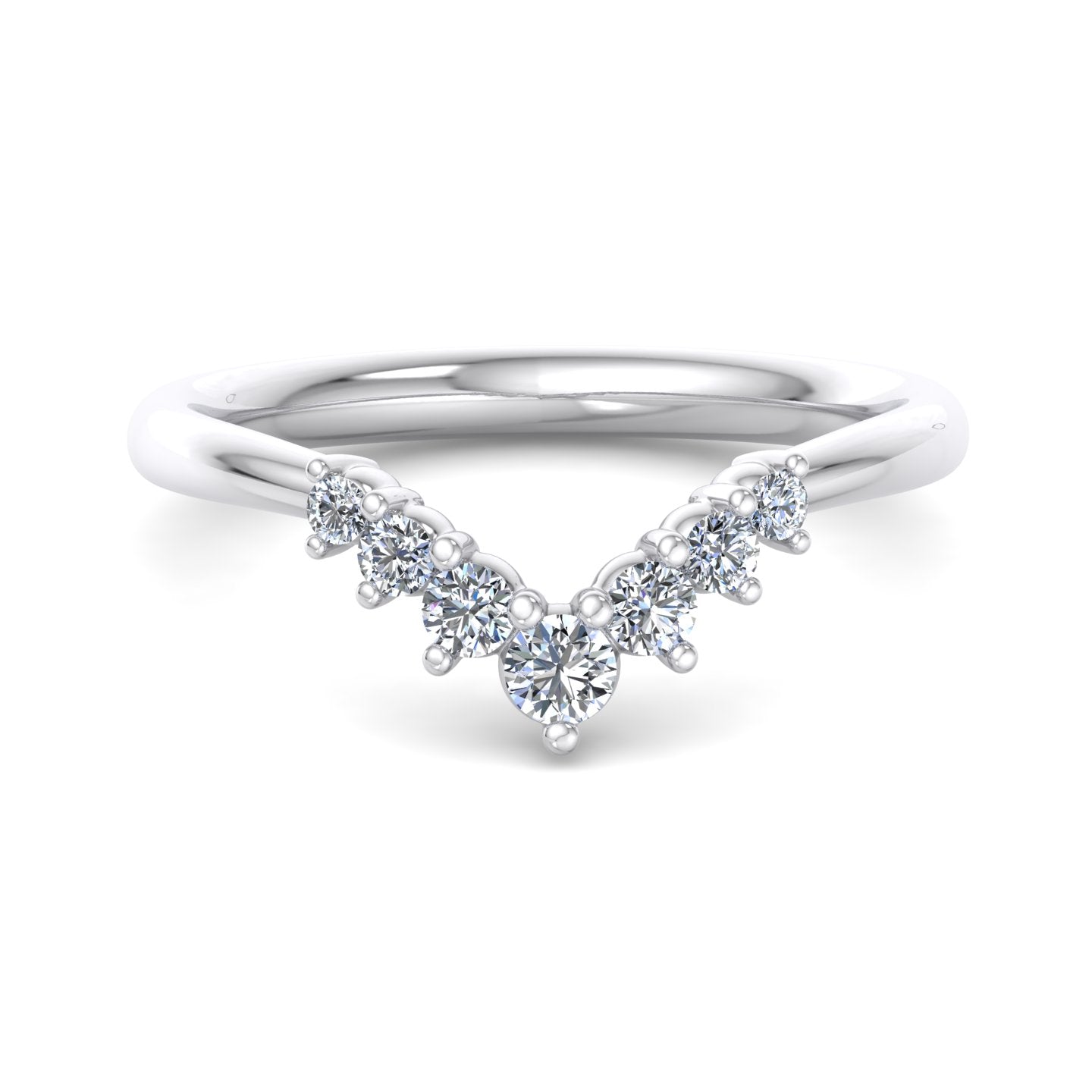 Diamond V-Shaped Ring - Krishnashray