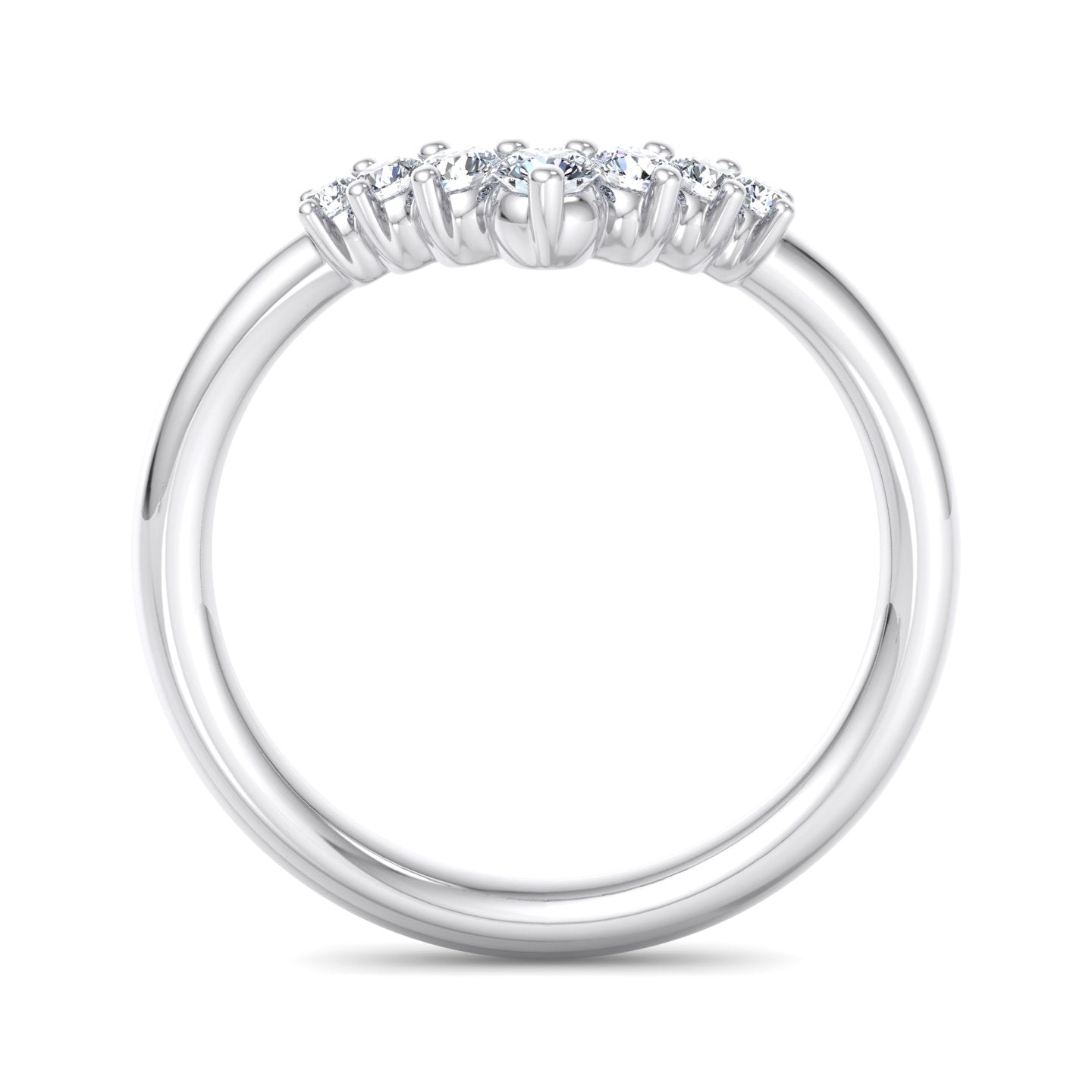 Diamond V-Shaped Ring - Krishnashray