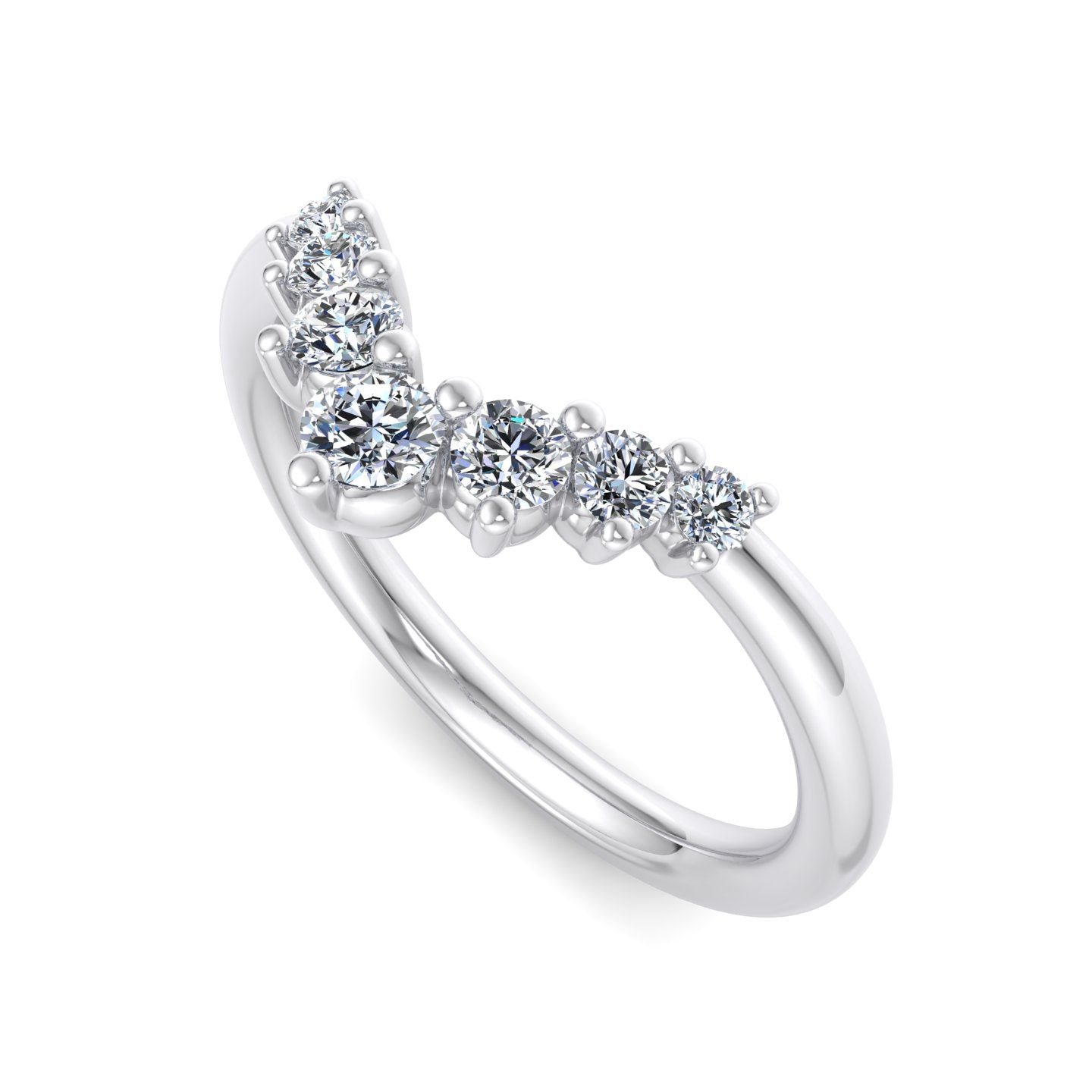 Diamond V-Shaped Ring - Krishnashray