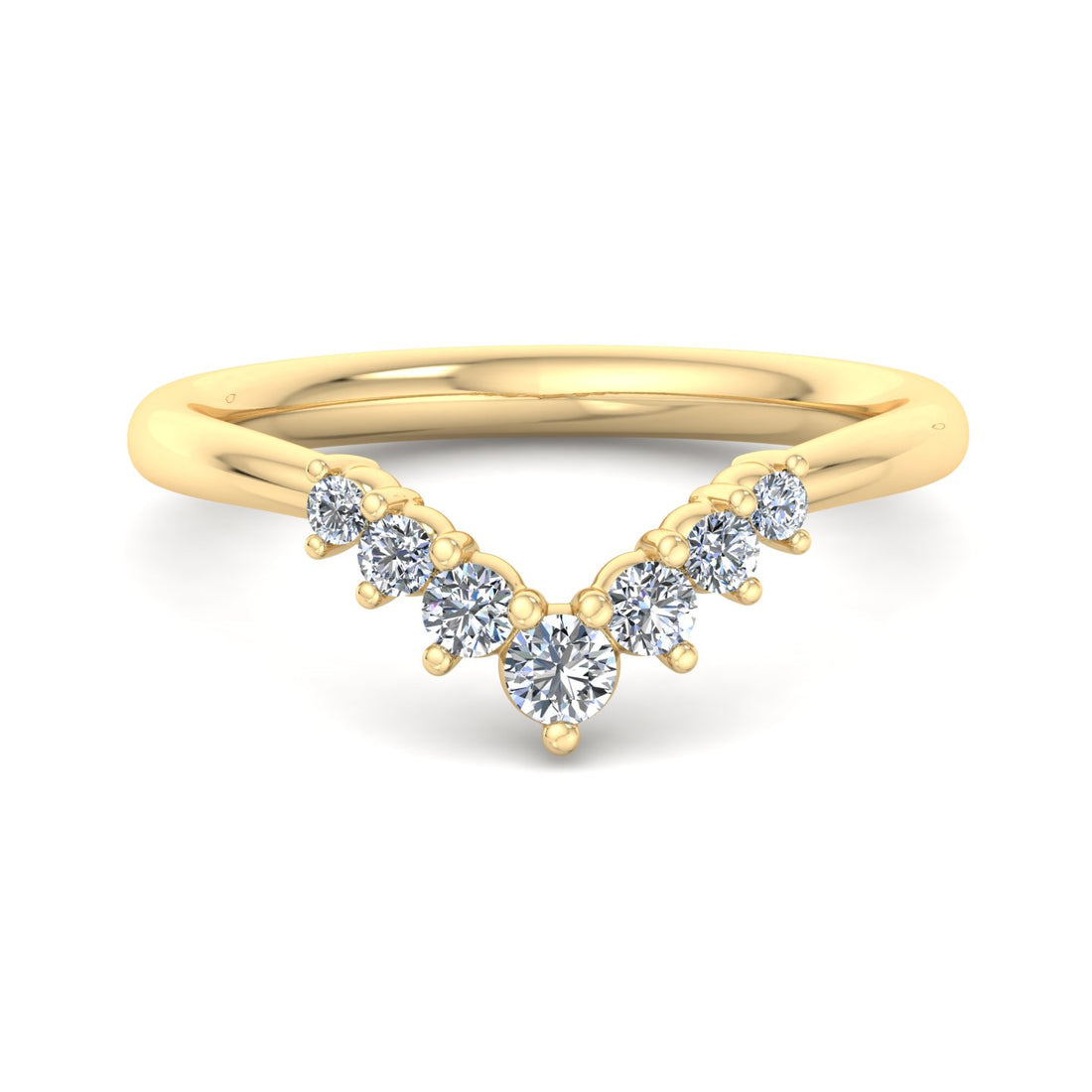 Diamond V-Shaped Ring - Krishnashray