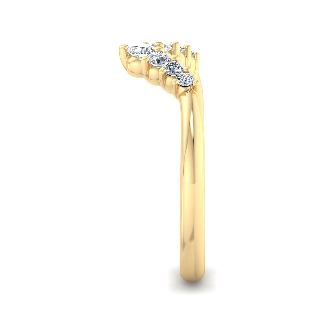 Diamond V-Shaped Ring - Krishnashray