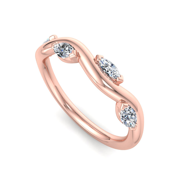 Twisted Diamond Band - Krishnashray