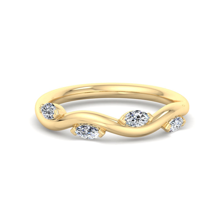 Twisted Diamond Band - Krishnashray