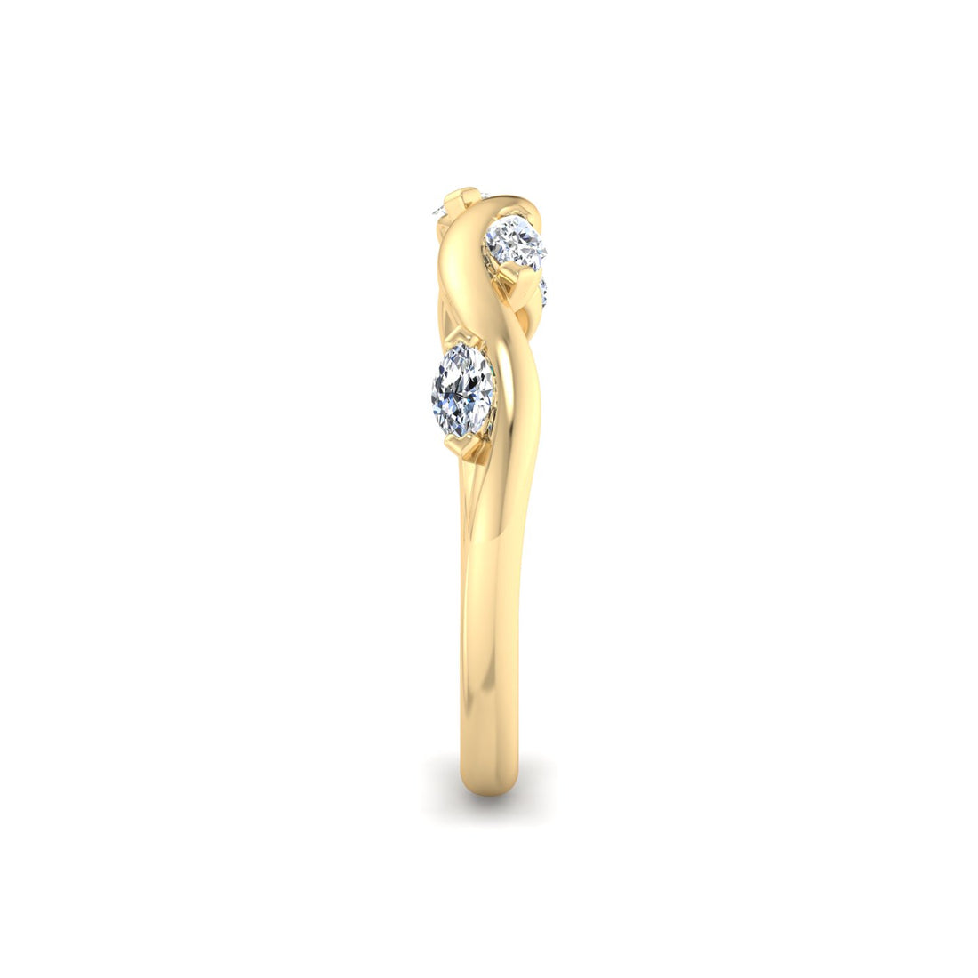 Twisted Diamond Band - Krishnashray