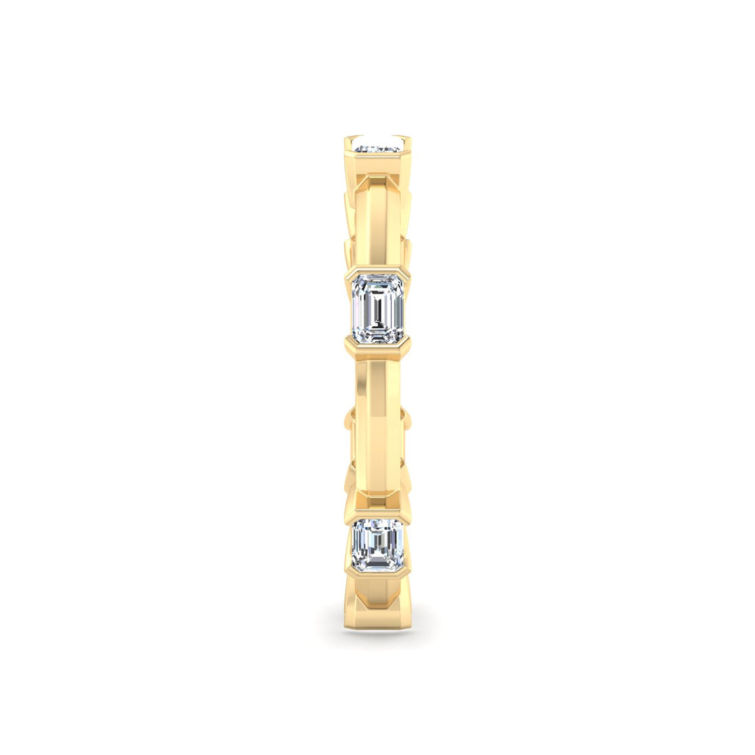 Emerald Cut Diamond Band - Krishnashray