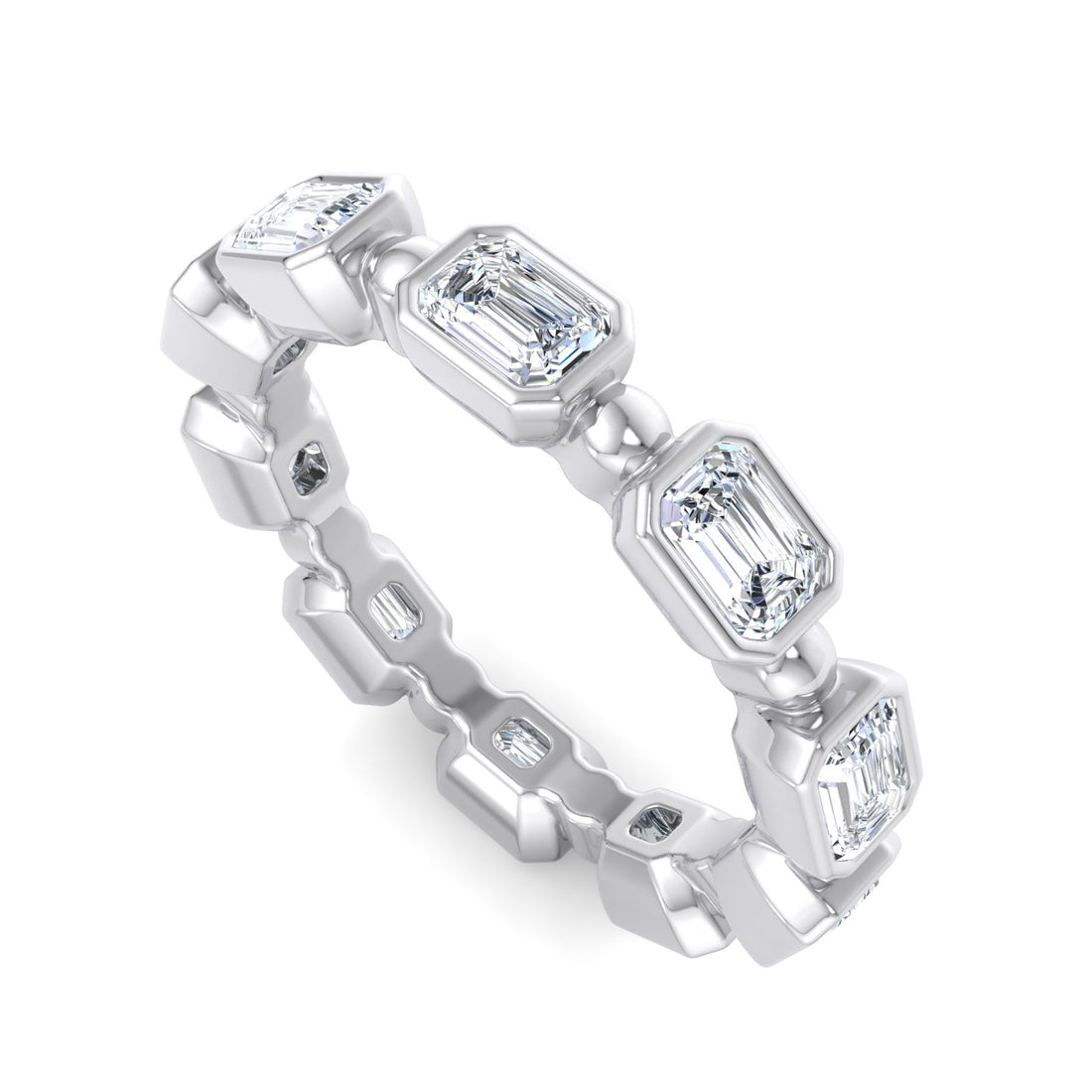 Emerald Cut Diamond Ring - Krishnashray