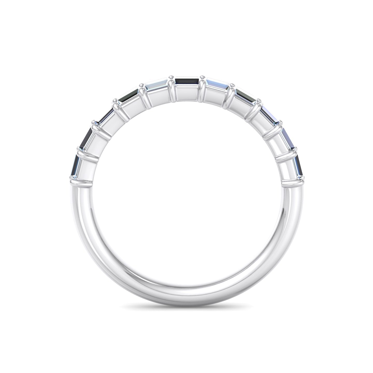 Baguette Diamond Eternity Band - Krishnashray