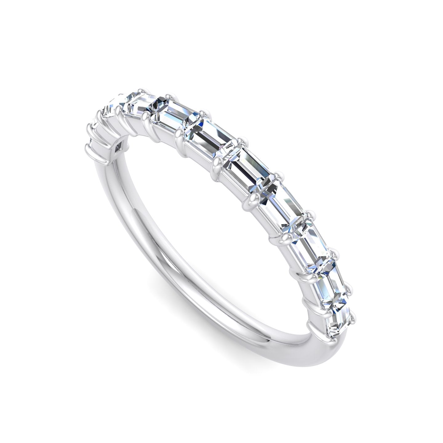Baguette Diamond Eternity Band - Krishnashray